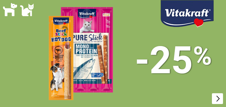 Vitakraft snacks -25% DOG CAT